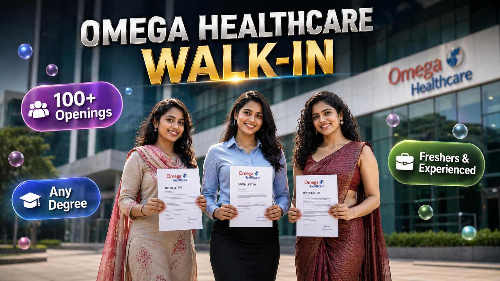Omega Healthcare Walk-in Drive 2026: Career Opportunities in International Voice Process (Chennai)