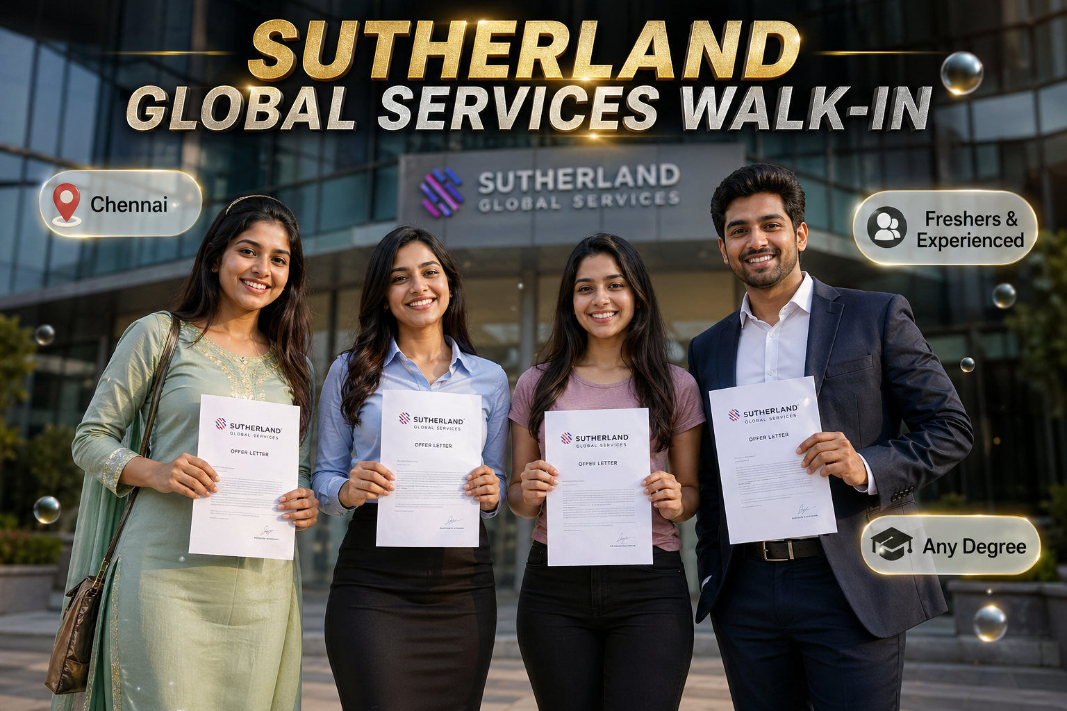 Sutherland Walk-in Drive 2026: Career Growth in Chennai for Graduates